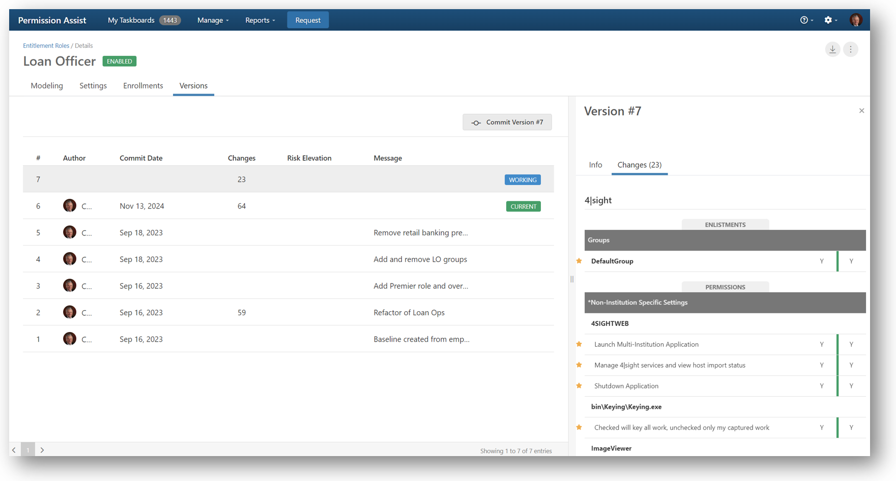 Review changes for all applications