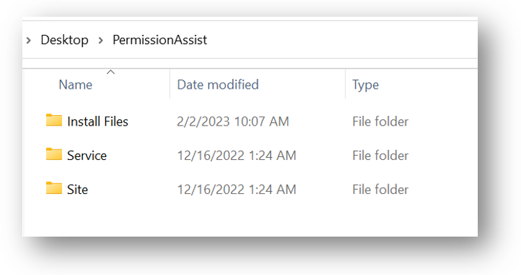 PermissionAssist folder structure