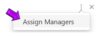 Assign Manager option