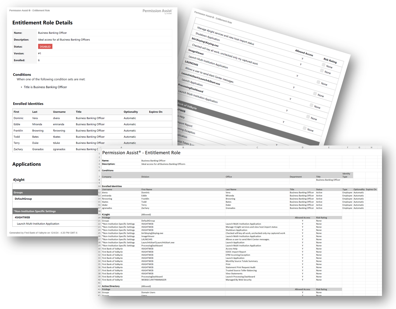 Detailed Export report sample